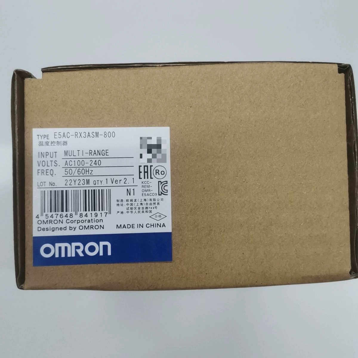 全新温控器E5AC-RX3ASM-800