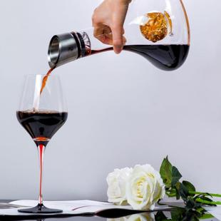 折扣价 彦轩箔金水晶玻雅璃醒瀑布酒器红酒快速过滤分离器家用