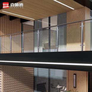 室內(nèi)外立樓梯扶手護欄柱工裝 陽臺不銹鋼璃欄桿現(xiàn)玻貨直 折扣價