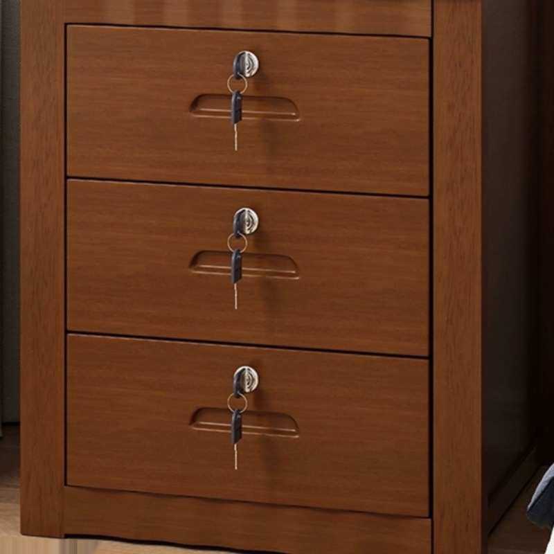 免安装三抽中式实木床头柜经济卧室家用带锁储物柜床边收纳柜子,鲜花速递/花卉仿真/绿植园艺,割草机/草坪机,淘宝优惠券,粉丝福利购,淘宝优惠卷