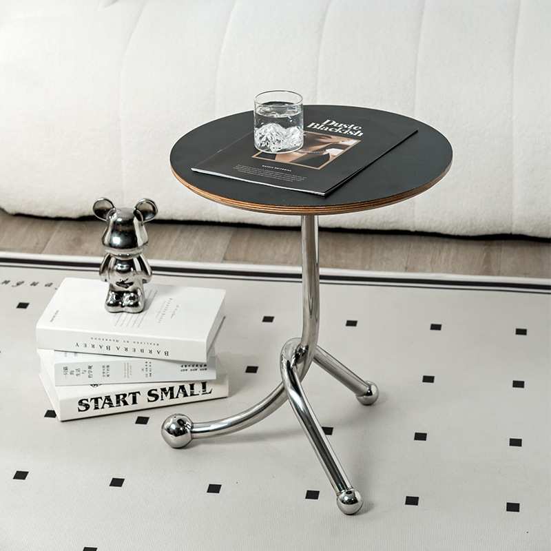 中古小圆形桌子简约迷你角几边几北欧创意小茶几小户型沙发边几