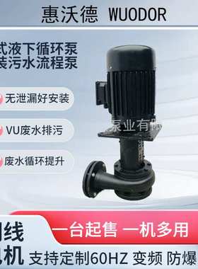 供应MINAMOTO液下循环泵YLX450-65铸铁材质喷涂设备排污泵3HP水泵