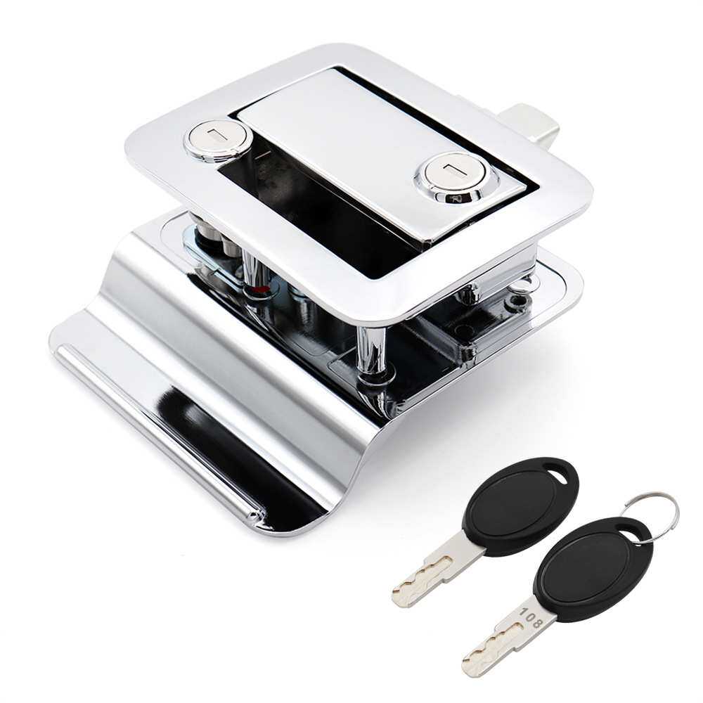 聚富房车门锁内外双开面板锁改装旅居露营车锁RV3锁6206锌合金