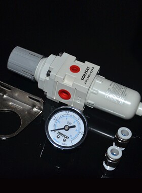 白色smc型防爆型调压过滤器AW2000-02FB金属壳气源处理器氮封单联