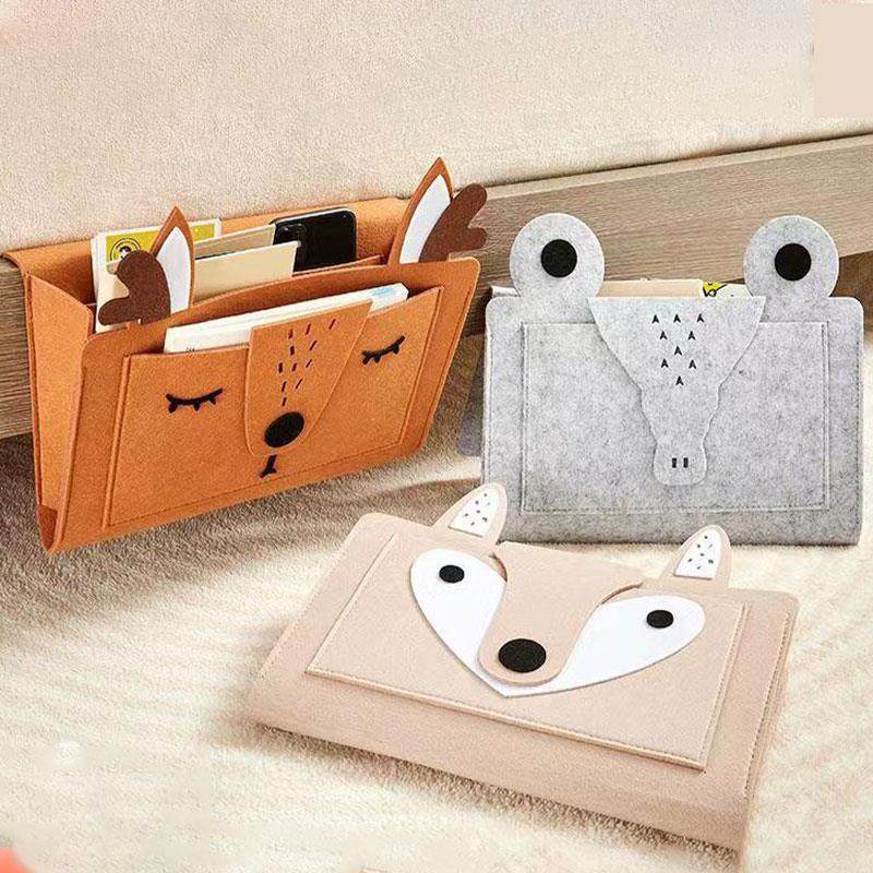 卡通床头收纳袋挂袋毛毡布床边悬挂式手机置物袋沙发边挂篮储物袋,电玩/配件/游戏/攻略,游戏手柄,淘宝优惠券,粉丝福利购,淘宝优惠卷