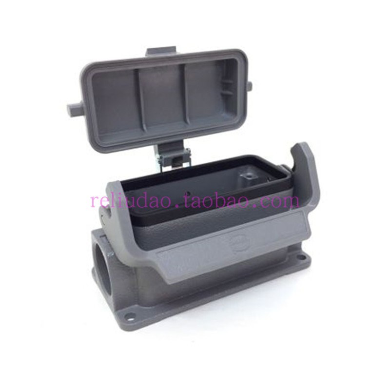 HARTING连接器09300161255高底座 HAN-16B-asg1-LB-K-21浩亭带盖