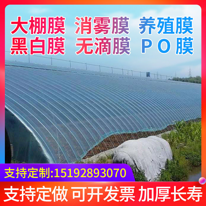 大棚膜无滴灌浆PO蔬菜塑料薄膜防晒厚养殖隔热黑白膜防水膜