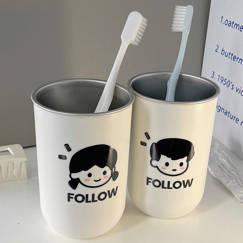 男女情侣款漱口杯高颜值简约卡通牙刷杯防摔牙缸牙杯牙刷杯洗漱杯,家庭/个人清洁工具,洗漱杯,淘宝优惠券,粉丝福利购,淘宝优惠卷