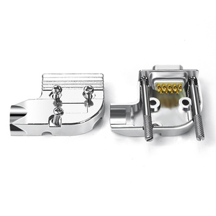 工业级L型DB9母头DB15公头9针15针连接器电脑串口头90度弯头232金