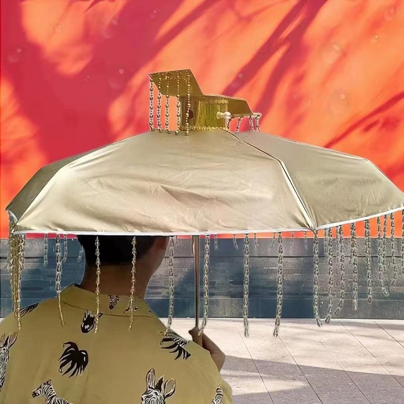 微同博款意下雨荷伞复注古265-3个性创意折叠雨雨伞