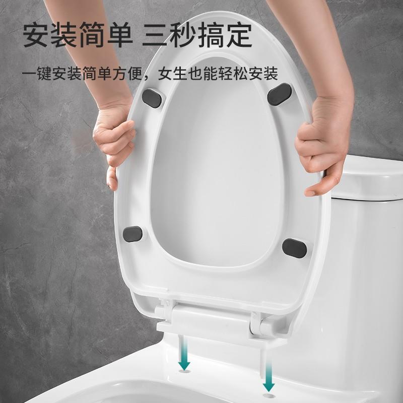 马桶盖v型加用厚家用老U型式马桶配件通厕所座垫料圈塑盖精品卫浴