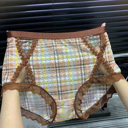 大码新款内裤女士网纱舒