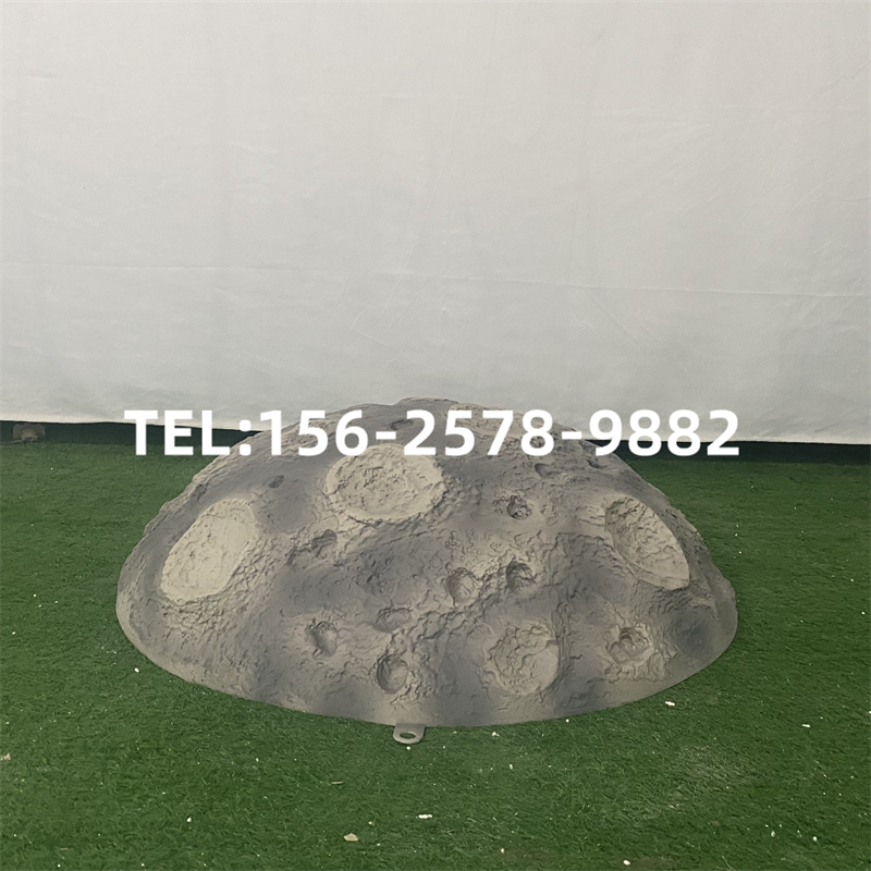 定制月球雕塑玻璃钢墙体装饰摆件室内模型装置艺术小品户外景观