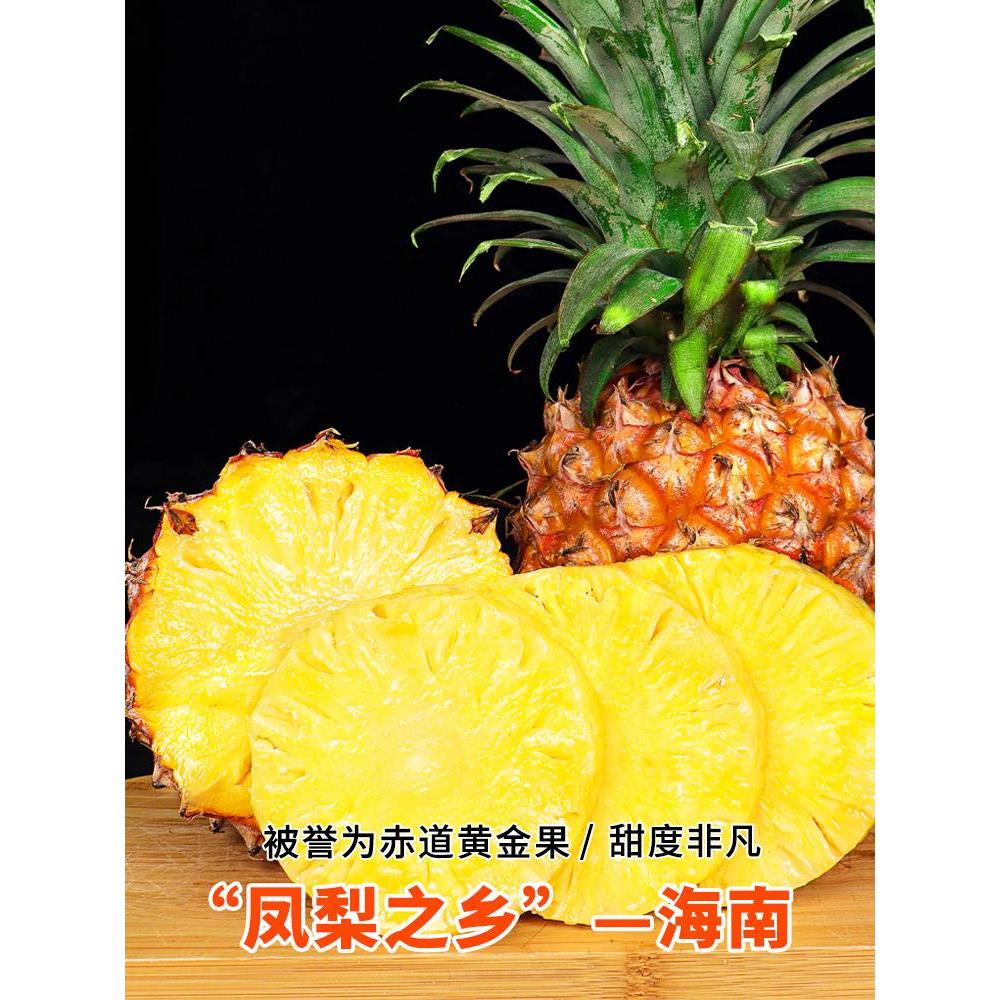 海南金钻凤梨新鲜水果10斤菠萝整箱当季特级树上熟手撕香水特产甜