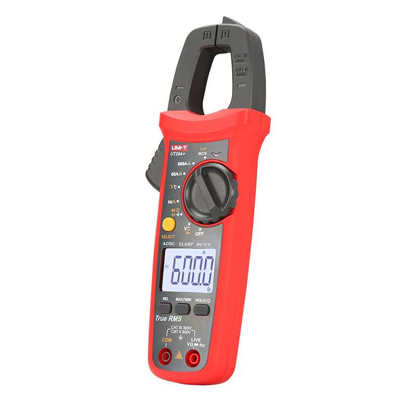 UNI-T优利德数字钳形表 UT201+/UT202A+/UT203+/UT204+钳形电流表