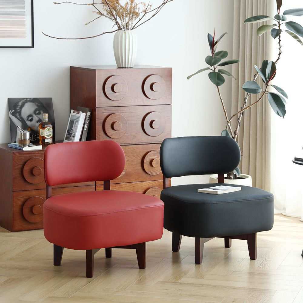 网红创意可旋转沙发椅家用客厅办公椅实木靠背懒人沙发单人小椅子