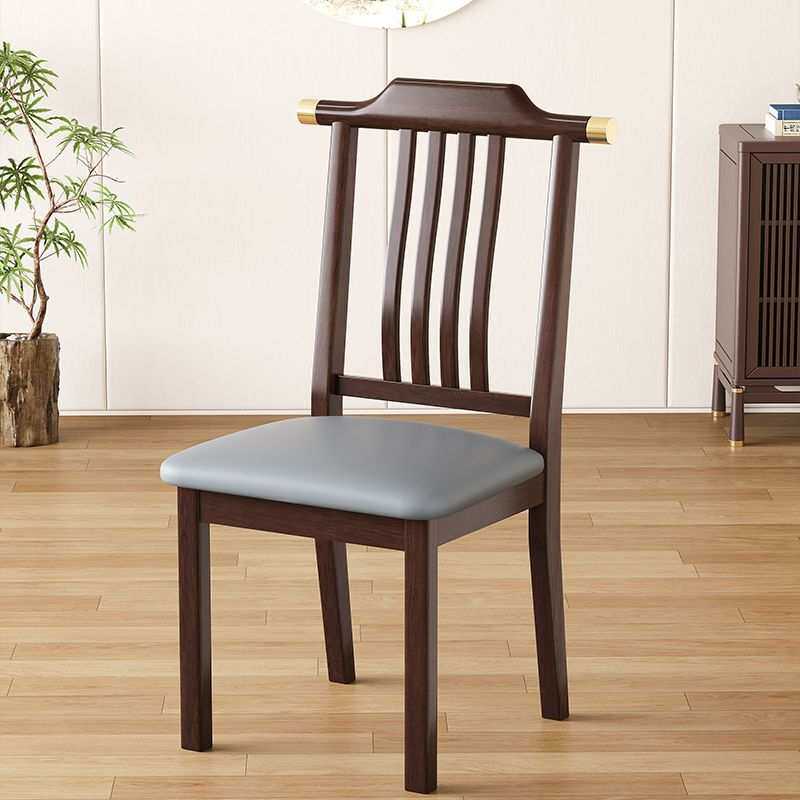 中式实木餐椅家用简约现代椅子靠背椅吃饭饭店餐厅酒店凳子餐桌椅