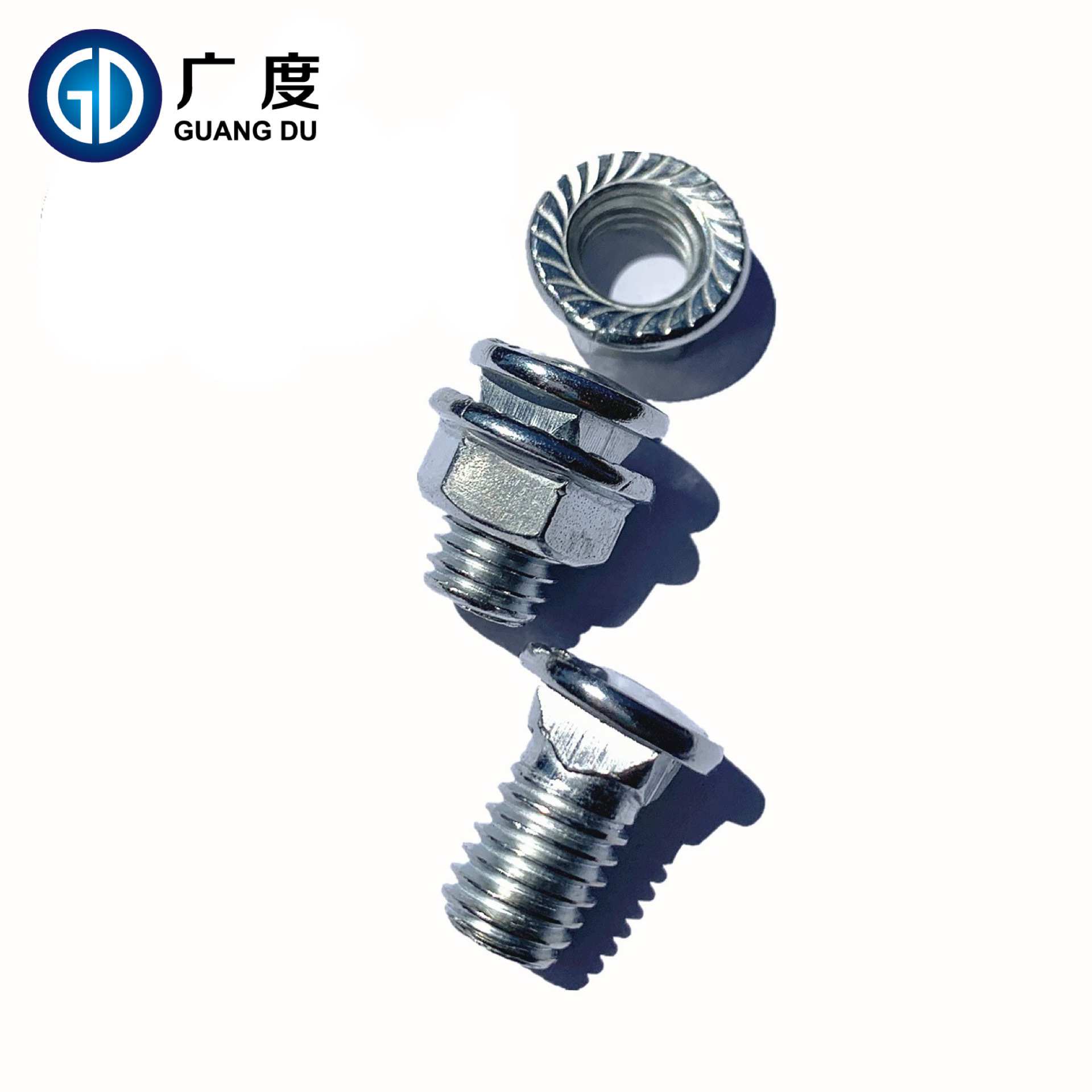 源头厂家 桥架螺丝 8X12 8X16 马车栓 镀锌马车螺栓配套法兰螺母