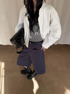 Plant Ale～春上新英伦风韩系立领拉链口袋外套