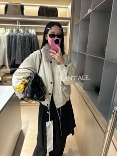 Plant Ale～冬上新巴恩风羊毛领爆款保暖纯绵夹克鹅绒服
