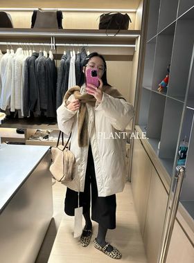 Plant Ale～冬上新爆款轻奢极简立领宽松拉链鹅绒服