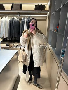 Plant Ale～冬上新爆款轻奢极简立领宽松拉链鹅绒服