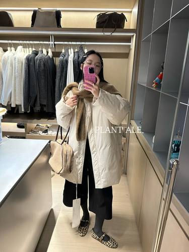 Plant Ale～冬上新爆款轻奢极简立领宽松拉链鹅绒服