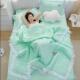 韩版 夏凉被空调被花边水洗棉夏被三四件套可机洗单双人宿舍薄被子