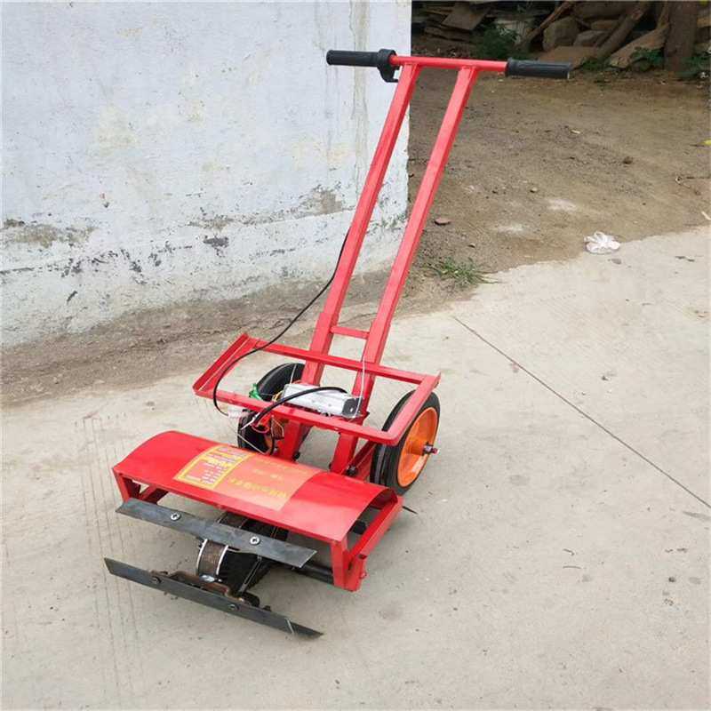 现货供应电动除草机松土机48伏充电式家用开沟机多功能小型微耕机