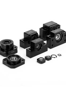 FKFF10/12/15/17/20/25螺杆轴承座固定滚珠丝底座轴承盒传动轴