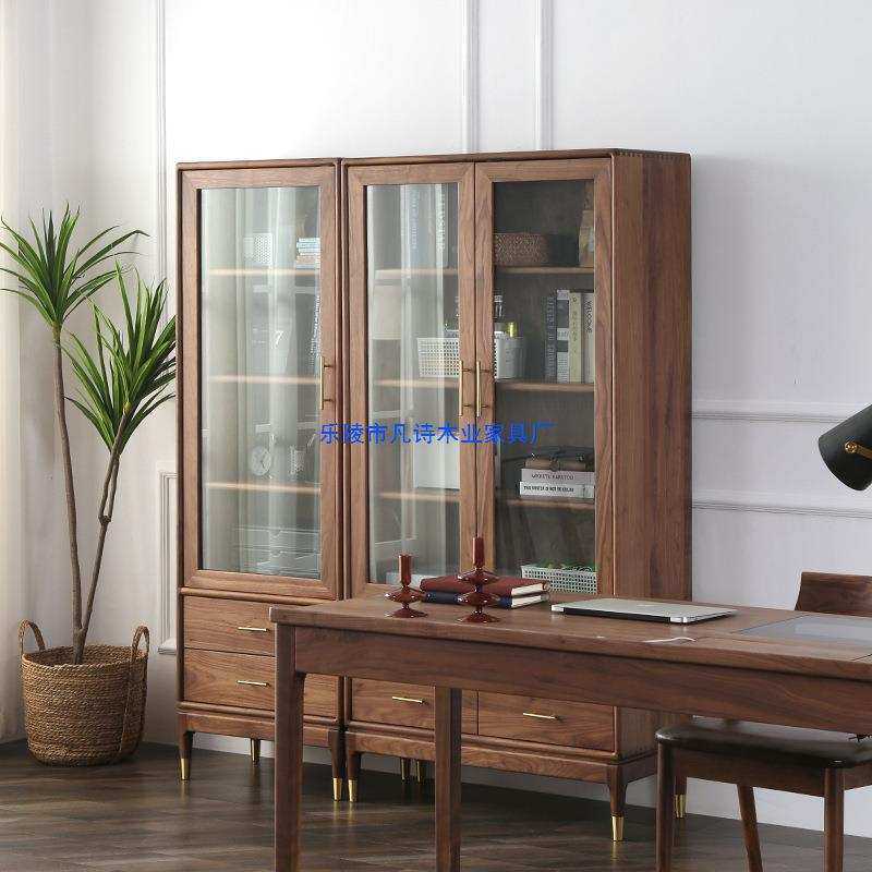 北欧简约现代黑胡桃木书柜玻璃门纯实木书架白橡木置物架储物书橱,鲜花速递/花卉仿真/绿植园艺,割草机/草坪机,淘宝优惠券,粉丝福利购,淘宝优惠卷