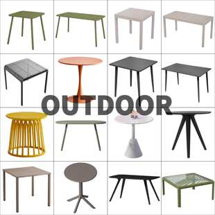 酒店露阳台奶茶店咖啡厅别墅酒吧休闲区桌椅商用户外外摆桌椅组合