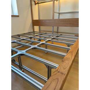 厂家专业设计铝型材悬浮床 铝合金组装床架龙骨架 铝型材悬浮床架