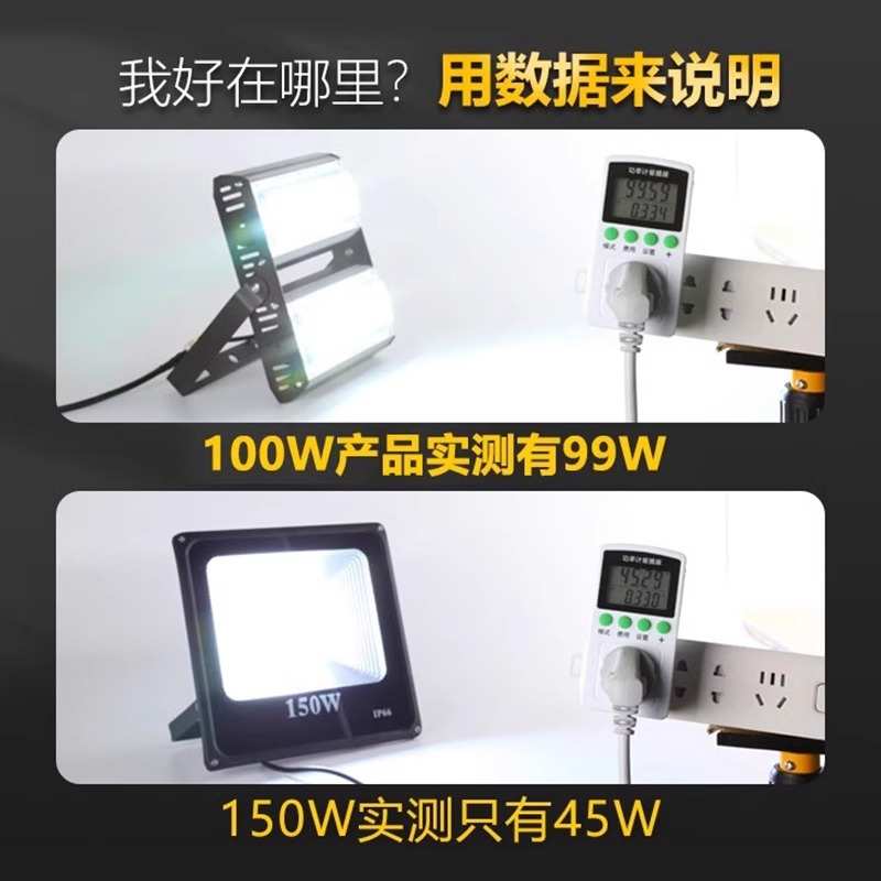 招牌射灯门头超亮店铺户外防水照明灯室外商用投光灯广告牌探照灯