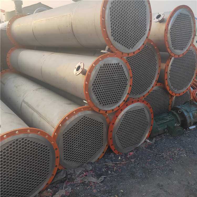 充填式列管冷凝器 200平方长管不锈钢列管冷凝器石墨烯列管冷凝器