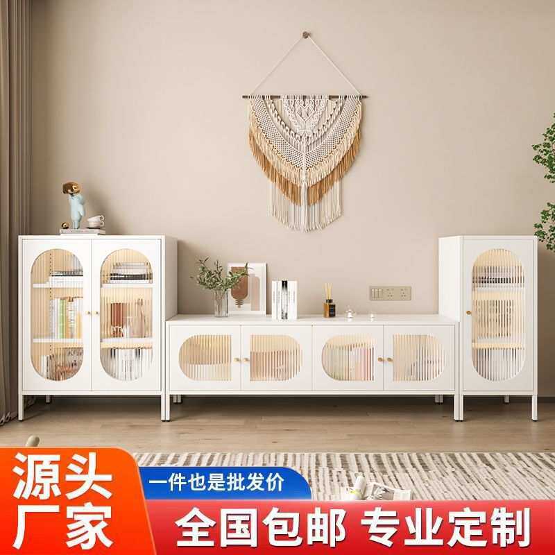 铁艺电视柜简约小户型出租房家用卧室客厅靠墙储物柜杂物收纳柜子