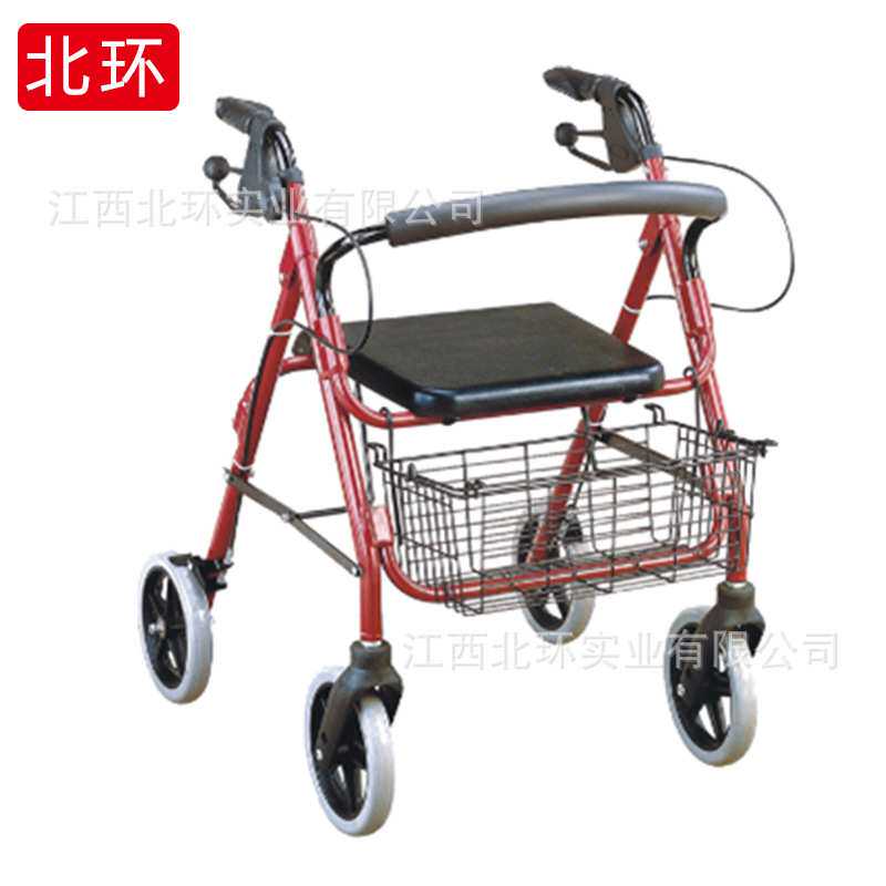 喷塑带轮带座助行器老年人助行器残疾人拐杖助行器家用助行器