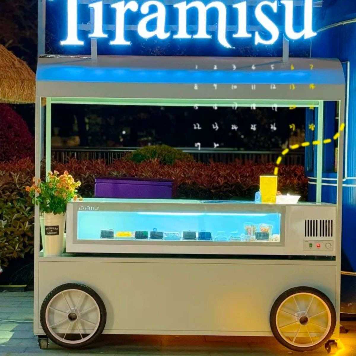 移动花车提拉米苏小推车户外摆摊夜市多功能促销展示地摊商用