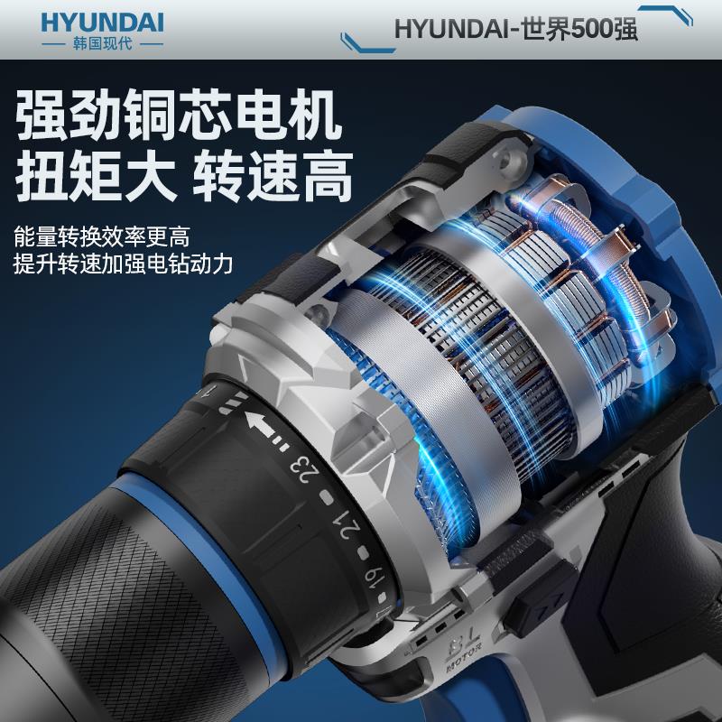 手电钻锂电池电钻家用打墙多功能无刷手枪钻充电式电动螺丝刀两用