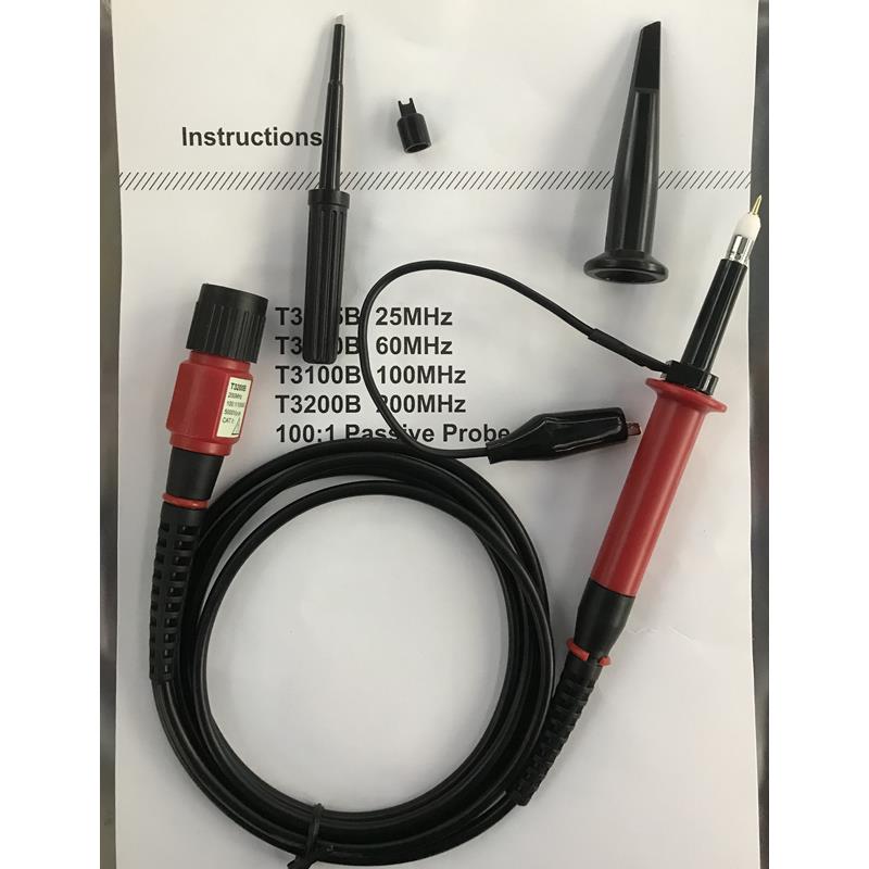 5千伏100:1高品质T3100B 5000V 5KV示波器高压探头100mHZ高压探笔
