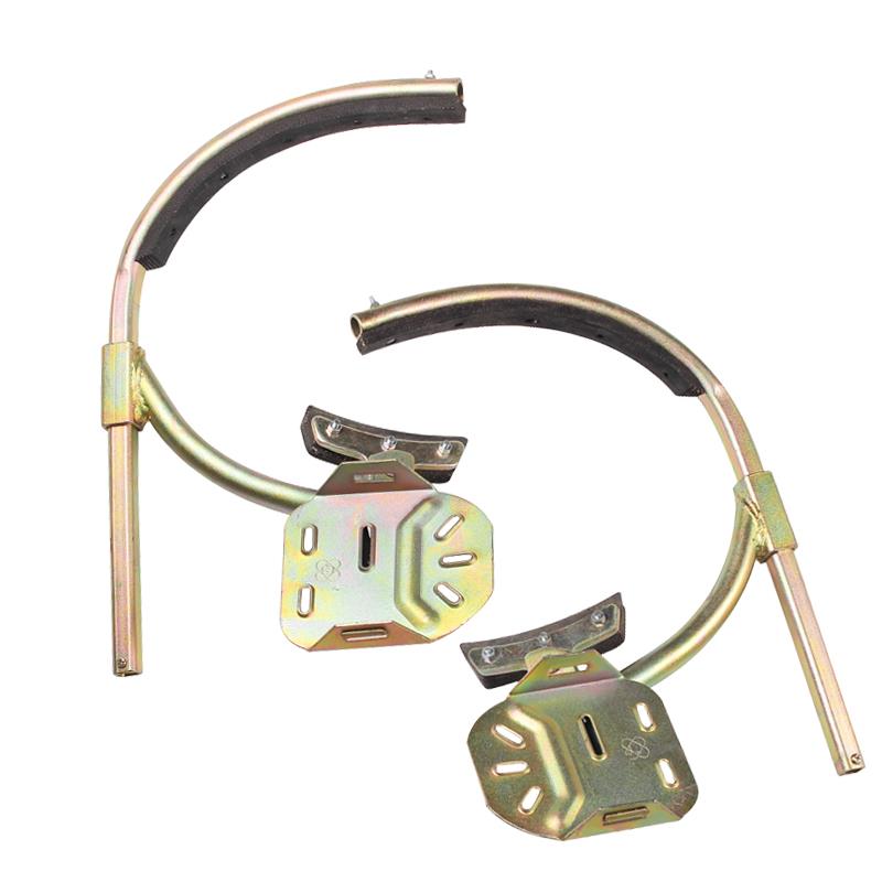 国标加厚方形钢管脚扣水泥杆登杆脚扣铁鞋电工专用电力安全工具