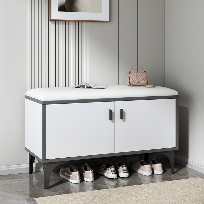换鞋凳门口家用鞋柜坐凳一体入户门穿鞋进门凳软包轻奢可坐式鞋架