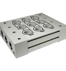 国产汇流板阀板SS5Y9-23-05,可装SY9120 SY9220 SY9320 SY9420阀