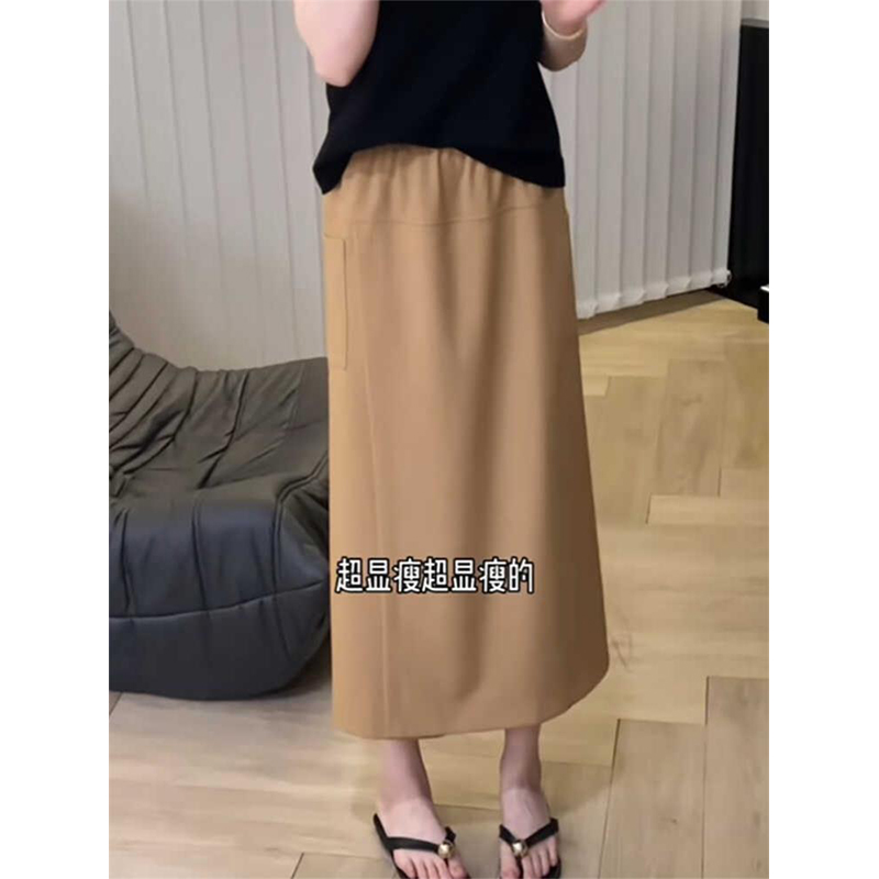阔腿裤女夏季2025新款洋气时髦宽松冰丝薄款设计感小众八分裙裤潮