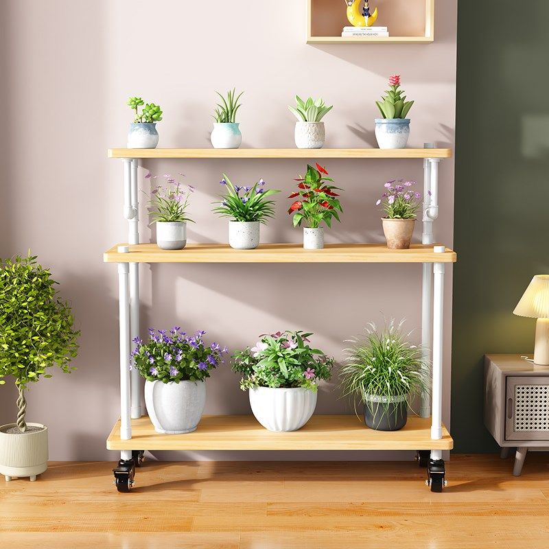 2024新款花架可移动带轮置物架阶梯客厅落地式多层花架子阳台室外,鲜花速递/花卉仿真/绿植园艺,花架,淘宝优惠券,粉丝福利购,淘宝优惠卷