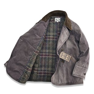 西里布拔染做旧伐木工双排扣棉服男款 棉衣外套非rrl 咔叽复古冬季