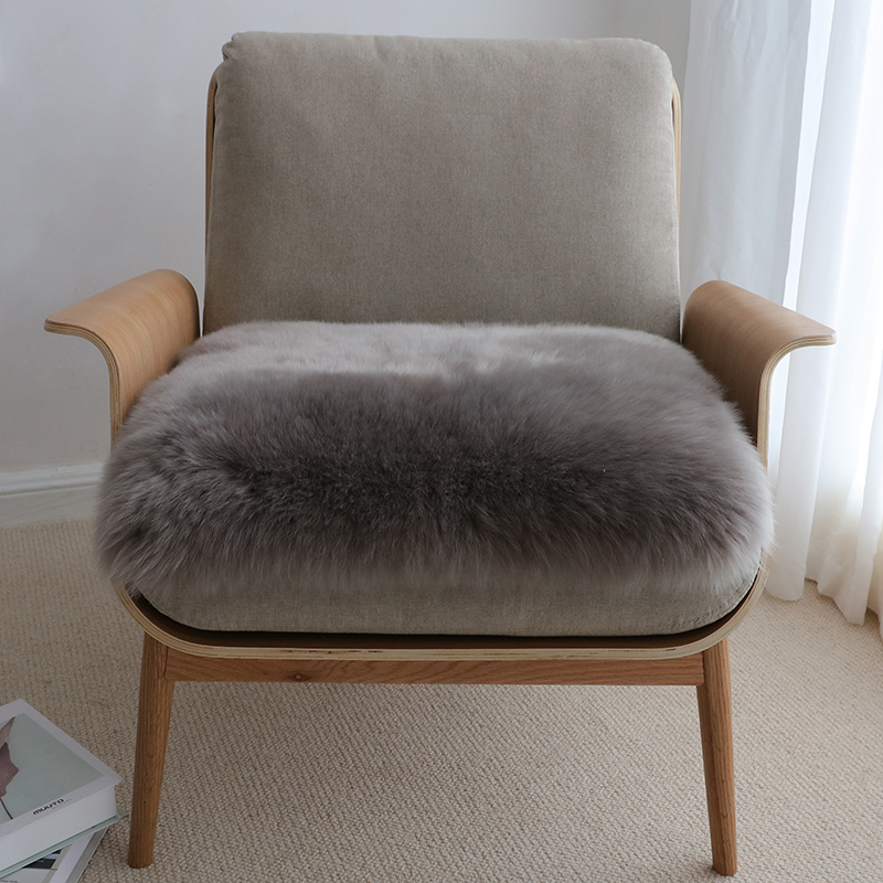 小沙纯羊毛沙发垫椅垫方垫电脑椅子垫凳子垫坐垫咖啡椅垫餐椅毛垫