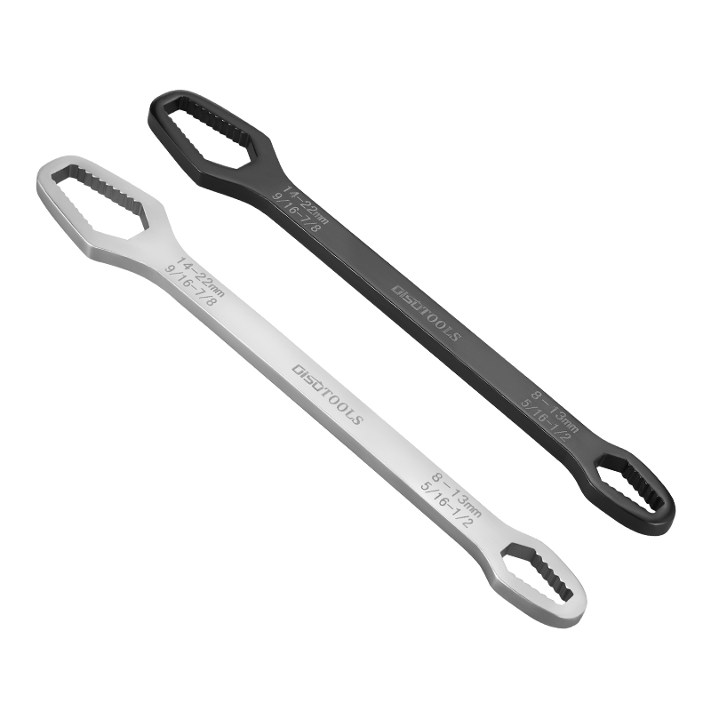 多功能自紧扳手双梅花眼睛开口板手大小螺帽通用齿形帮手修车工具