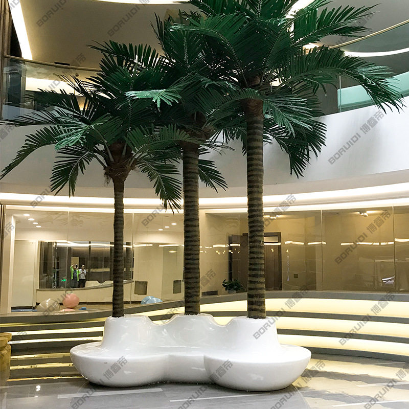 玻璃钢树池会所休闲座椅带绿植花盆椅子商杨休息区大型广场售楼部,商业/办公家具,休闲椅系列,淘宝优惠券,粉丝福利购,淘宝优惠卷