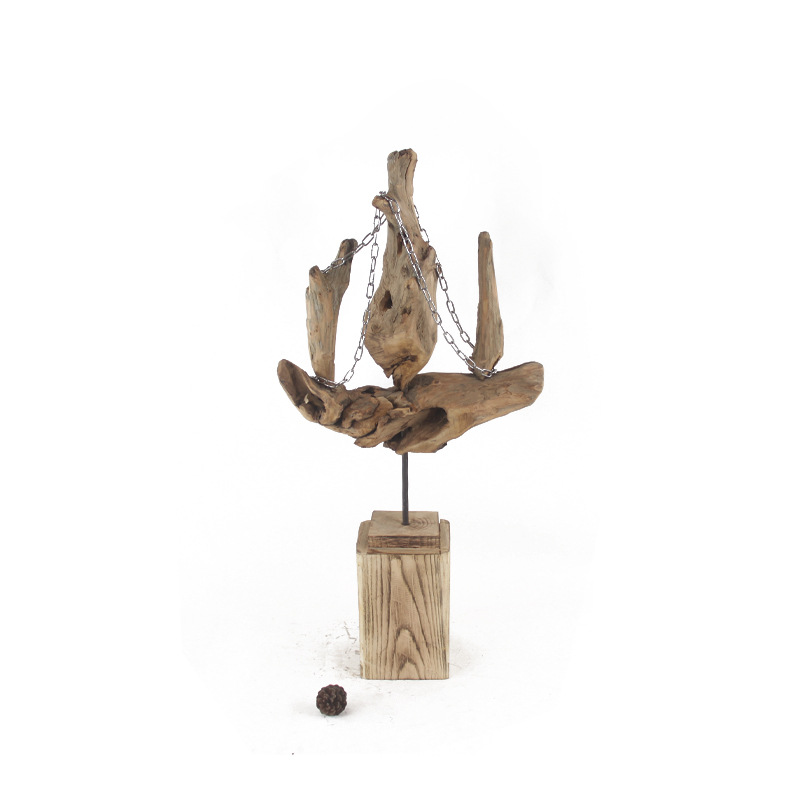 厂家销售手工制作木质桌面门厅装饰创意加勒比海盗船造型摆件